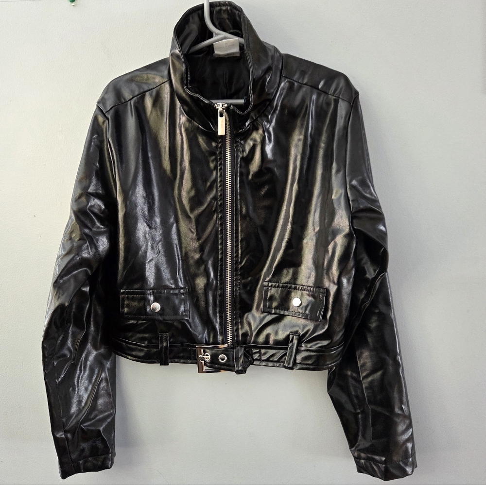 Bride of Chucky Cosplay Faux Leather Jacket Tiffany Halloween Costume Sz Child M